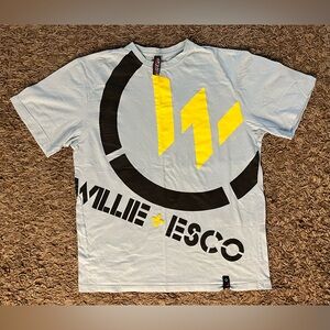 Men’s Vintage Wille Esco Tee T - Shirt, Light Blue, Sz XL
